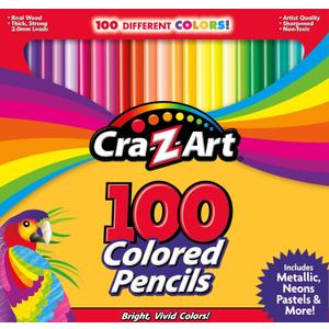 Cra-Z-Art Colored Pencils 100 Assorted Colors - Back To School Supply List Essential, Bulk Pack for School Supply Rooms and In Class For Teachers