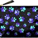 Cute Makeup Bag for Purse Waterproof Cosmetic Bags for Women Funny Smooth Zipper Travel Toiletry Pouch 10X8 Inches-Paw Print Makeup pouch