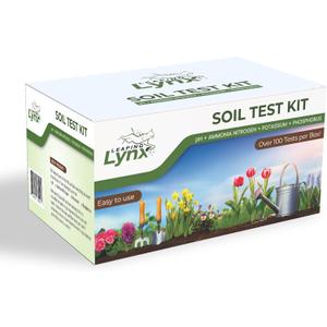 Complete Garden Soil Test Kit  Easy to Use Sensitive Soil Tester for Garden Nutrients, Soil pH Tester, Nitrogen, Phosphorous, & Potassium  Soil Testing Kit for Gardening  Lab at Your Fingertips