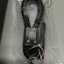 T-carbon Carbon Fiber Key Fob Protector Compatible with Land Rover Series Car Key fob Cover Compatible with Jaguar Key Case (Silver Black)