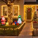 JMEXSUSS 500 LED Christmas Lights Outdoor, 173ft Warm White Christmas Tree Lights, 8 Modes Plug in Twinkle String Light for Outside Holiday Indoor Ceiling House Xmas Decorations