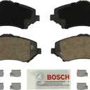 BOSCH BE1327H Blue Semi-Metallic Disc Brake Pad Set With Hardware - Compatible With Select Chrysler Town & Country; Dodge Grand Caravan, Journey, Nitro; Jeep Liberty, Wrangler; Ram; VW Routan; FRONT