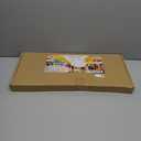 Acrylic Sticker Display Stand with Curved Pockets for Big 4'' Stickers- Brochure Holder with Customizable Space - On the Go Display Stands for Vendor Events - Ideal for Small Business Vendors (Medium)