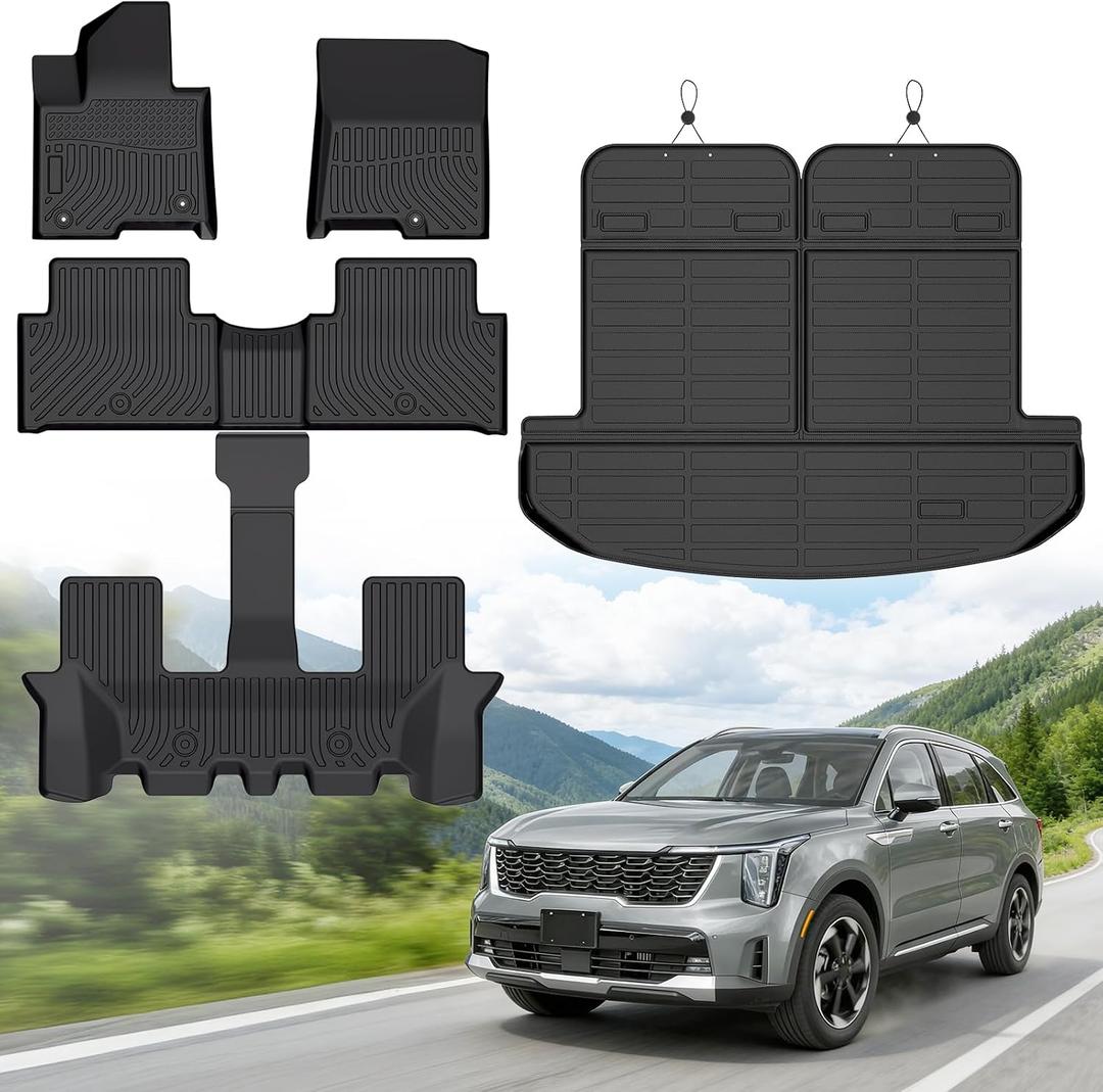Floor Mats for Kia Sorento Hybrid 6 & 7 Passenger 2021-2026