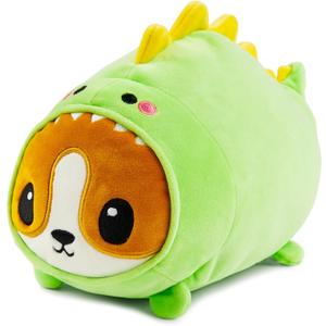 JOYIN Stuffed Animal, Kawaii Dinosaur Plush Toy, 11" Soft Plushie with Corgi Face, Cute Pillow for Kids and Adults, Birthday Surprise Gift for Boys and Girls, Gifts for Christmas