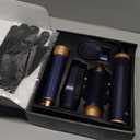Blow Dryer Brush 5 in 1, Negative Ion Hair Dryer Brush Set Upgrade Hot Air Brush Air Styler Curling Wrap Air Curler, Curling Iron Hair Styling Tools As A Gift for Straight/Curl/Drying/Smoothing (Blue)