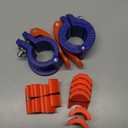 Barbell Clamps 1 Inch or 2inch  2 PCS Adjustable Barbell Clips Quick Release Locking Weight Clips Olympic Barbell Collars (Bule+Orange 0.981.18inch)