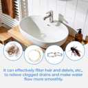 2 Pack Pop Up Bathroom Sink Drain Stoppers, Removable Sink Drain Strainer Stopper Hair Catcher with Stainless Steel Anti-Clog Filter Basket for Sinks and Drains 1.06-1.5 Inch
