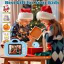 Kids Selfie CameraKids Camera Toys for 3-12 Years Old Girls BoysPortable Children Digital Video Camcorder Camera with OTG Adapter Instantly Share PhotosBest Chritmas Gift for Kid with 128G SD Card