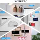 A+B Paired Adhesive Magnetic Tape, Precut (4 in x 2 in x 10 Pack/ 5Pairs) Flexible AB Magnets Strips for DIY Closure Craftings, a b Magnet Match to Use
