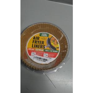 6.3 Small Round Air Fryer Liners, 2-4 qt Airfryer Paper Liners, 125Pcs Disposable parchment paper for air fryer  Non-Stick and Oil Proof for Easy Cleanup by Baker's Signature