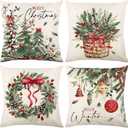 Christmas Wreath Pillow Cover (29.5" x 19.3" (Pack of 1), Jym523-2)