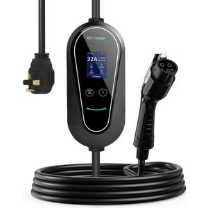 32 Amp Portable Level 2 EV Charger, 240V, with NEMA 14-50 Plug