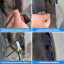 3 x 180PCS Universal Auto Fastener Kit - Nylon Cable Ties, Heavy-Duty Rivets, Zipper Clips Installation Tool for Car, Truck, SUV Bumper, Fender Liner, Door Panel