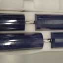 Blue Flameless Pillar Candles, Battery Operated Candles with Remote, Real Wax Flickering LED Candles for Home Party Wedding Holiday Decor, Set of 4, 3" H 4" 5" 6" 8"