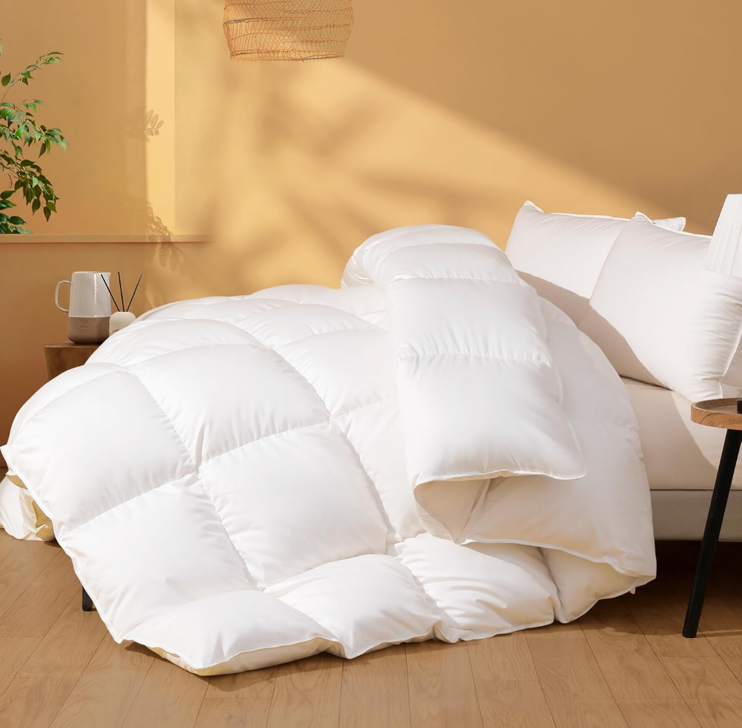 Maple&Stone Duvet Comforter King Size White 1 Piece with a Carrying Bag
