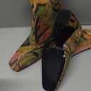 vivianly Womens Square Toe Ankle Booties Chunky Heel Boots Side Zipper Patent Leather Mid-Calf Boots (6, Irregular Green)