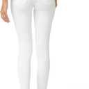 No nonsense Womens Classic Denim Leggings, Jeggings for Women with Real Back Pockets, High Waisted Stretch Jeans (White, XL)