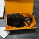 AI Smart Glasses with Camera, 1080P Video Recording Glasses, 8MP Camera Glasses, Real Time Translation, ChatGPT AI Voice Assistant, Open-Ear Audio,Sunglasses with Color-Changing Clear and Green Lenses (Pure Black)