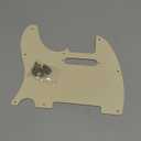 FLEOR 8 Hole TL Pickguard Scratch Plate with Pickguard Screws Set Fit USA/MX Standard TL Style Pickguard Replacement, 4Ply Aged Pearl