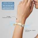 Kalm Bracelet Menopause: Your Natural Menopause Solution, Bracelet for Menopause Relief, Hot Flashes & Pain, Adjustable Bracelets for Women - Natural Hormonal Balance (Silver)