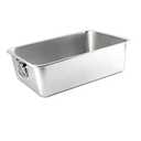 Stainless Steel Cat Rabbit Litter Box Rounded Corners Versatile Rustproof Smooth Surface Scratchproof Kitten Toilet (40x30x15cm w Handle), Pack Of 2