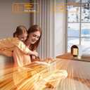 QQT Electric Space Heater,Portable Energy Efficient Space Heaters for Indoor Use,Two-Speed Portable Heater Fan for Office with Adjustable,Overheating Protection,Dumping Shutdown (White)