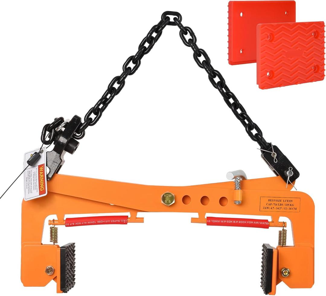 716 lbs Granite Lifting Clamps, 4.7-14.2 in Adjustable Opening