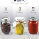 Paksh Novelty Mason Jars with Lids & Sealer - 5 Pack 16 Oz Regular Mouth Glass Canning Jars - Food Storage Container - Airtight Container for Pickling, Candles, Overnight Oats, Fruit Preserves