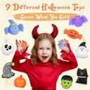 9 Pack Halloween Bath Bombs for Kids, Halloween Bubble Kids Bath Bombs with Surprise Toy Inside, Halloween Treat Bags Gifts for Kids Girls Boys