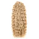 Deep Wave Twist Crochet Hair Synthetic Afro Curly Crochet Braids Ombre Orange Braiding Hair Extensions For Women