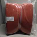 Cozyide Outdoor Chair Cushions, Waterproof Patio Seat Cushions with Adjustable Straps, Square Corner Patio Chair Cushions for Garden, Brick Red, 18.5x16x3 Inch (Pack of 4)