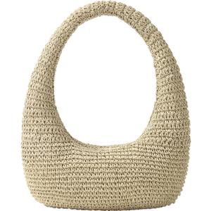 3 x Straw Beach Bag for Women, Summer Tote Bag for Vacation, Hobo Shoulder Bag for Beach Wedding Travel