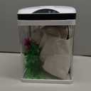 VEVOR Fish Tank Aquarium, 2 Gallon LED Square Ultra-Clear Glass Tank Temperature Monitoring Adjustable 7 Color Lighting, Self Cleaning System Fishbowl for Freshwater & Saltwater Fish Home,Office,Pet