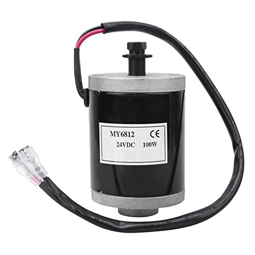 Electric Motor 24V 200W,Brushed DC Motor,MY6812 24V 100W High Speed Small Brush Motor Electric Motor with Belt Pulley Electric Scooter E Accessory