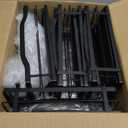 Moforoco 12.2"(W) Narrow 9-Tier Over The Door Pantry Organizer, Pantry Organization and Storage, Black Hanging Basket Wall Spice Rack Seasoning Shelves, Home & Kitchen