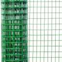 22450 24 Inches x 50 Feet 16-Gauge Green Vinyl Coated Garden Fence with 3 x 2-Inch Openings, 24" x 50'