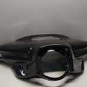 Upgraded Front Batwing Upper Outer Fairing with Light Bar, Black Fairing Cowl w/DRL Turn Signal for Harley Street Electra Tri Glide Ultra Limited CVO Limited 2014-2023 Accessories