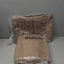 Bedsure Queen Comforter Set Brown - Bed in a Bag Queen Size 7 Pieces, GentleSoft Pintuck Bed Set Gift for Family, Pinch Pleat Brown Comforter with Sheets, Pillowcases & Shams