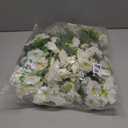 HyeFlora Artificial Flowers for Outdoors Fake Plants Outside Decoration, 12 Bundles Silk White Morning Glory UV Resistant Look Real Faux Flowers for Planter Front Door Porch Patio Yard Gardens Balcony