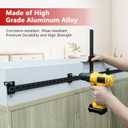 44" Max Cabinet Hardware Jig, with 16" Cabinet Handle Jig and Auto Center Punch, Aluminum Alloy Cabinet Handle Template Drill Guide, Cabinet Pull Jig for Handles/Knobs/Pulls, Drawer/Door