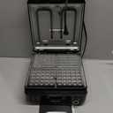 KRUPS 4Slice Belgian Waffle Maker: Stainless Steel, 5 Browning Levels, Audible Ready Beep, Removable Plates, 1200W, Silver/Black, Large Waffle Maker Family Size, Great for Family Breakfasts