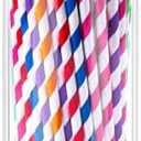 VEGEVIGI Acrylic Straw Holder For Counter With Bamboo Lid, Straw Dispenser Organizer For Home, Clear Plastic Drinking Straw Storage Container