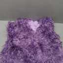 Women's Shaggy Faux Fur Outwear Coat Jacket Long Sleeve Warm Winter M