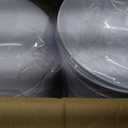 bUCLA 50 Pack White Plastic Serving Bowls - 24oz Disposable Bowls for Salad, Cereal, Dessert, Fruit & Chip - Ideal for Wedding & Party