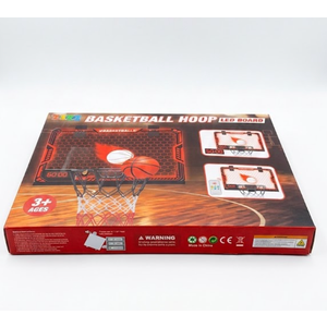 Mini Basketball Hoop Indoor, 2025 Upgrade Over The Door Basketball Hoop with LED Lights and Scoreboard, Includes 3 Balls & Pump, Basketball Toys Gifts for 5 6 7 8 9 10 11 12 Year Old Boys