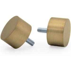 Ivilon Drapery Window Curtain Rod - End Cap Style Design 1 Inch Pole. 28 to 48 Inch Color Warm, Gold