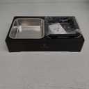 ELS PET Elevated Dog Bowls, Adjustable Raised Dog Bowls with No Spill Dog Water Bowl and Stainless Steel/Slow Feeder, for Small Medium Large Dogs,Cats & Pets (Stainless Steel)