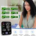 Bluetooth Blood Pressure Monitors for Home use Combo 17" Large and 21" Extra Large XL bp Cuff USB Wireless Accurate Automatic Upper Arm Type bp Machine Apple Health Free APP sphygmomanometer