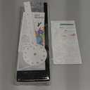 Junkin 3D Large Frameless DIY Wall Clock Modern Decor Family Quote Wall Stickers Clock Kit for Home Living Room Bedroom Office Decorations Adjustable Size(Silver)